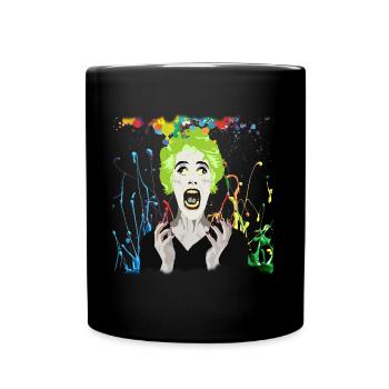 Crazy Lady - Full Colour Mug - black - Front