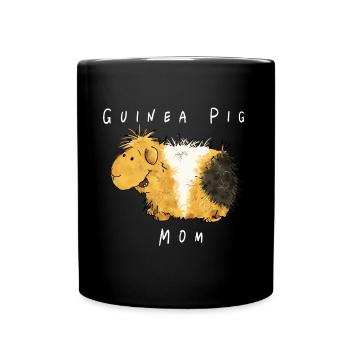 Guinea Pig Mom I Guinea Pig Mama Comic - Full Colour Mug - black - Front