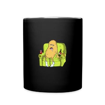 Gammel Kartoffel - Tasse einfarbig - Schwarz - Vorne