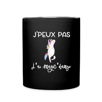Einhorn-Parodie-Tanz - Tasse einfarbig - Schwarz - Vorne