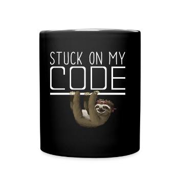 Stucco code | IT | developer - Full Colour Mug - black - Front