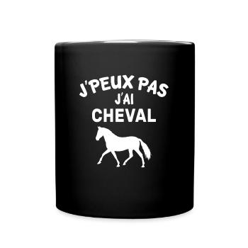 I can not horse - Full Colour Mug - black - Front