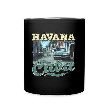 La Havane Cuba Graffiti Street Art - Mug uni - noir - Devant