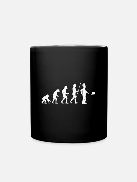 Bäcker Evolution Distressed Look - Tasse einfarbig - Schwarz