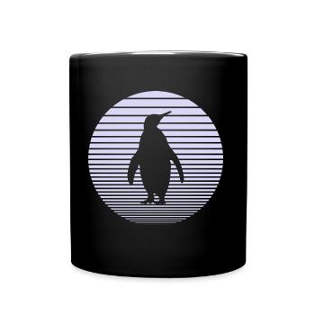 Pinguin - Tasse einfarbig - Schwarz - Vorne