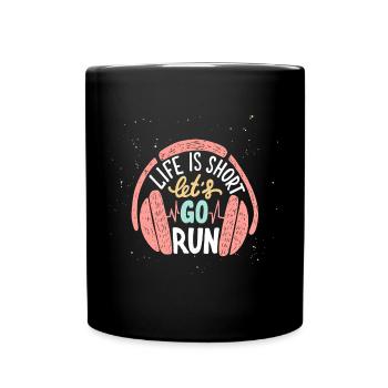 Run - Full Colour Mug - black - Front