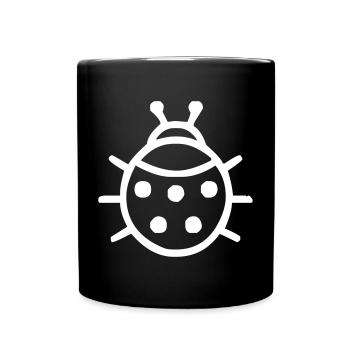coccinelle - Mug uni - noir - Devant