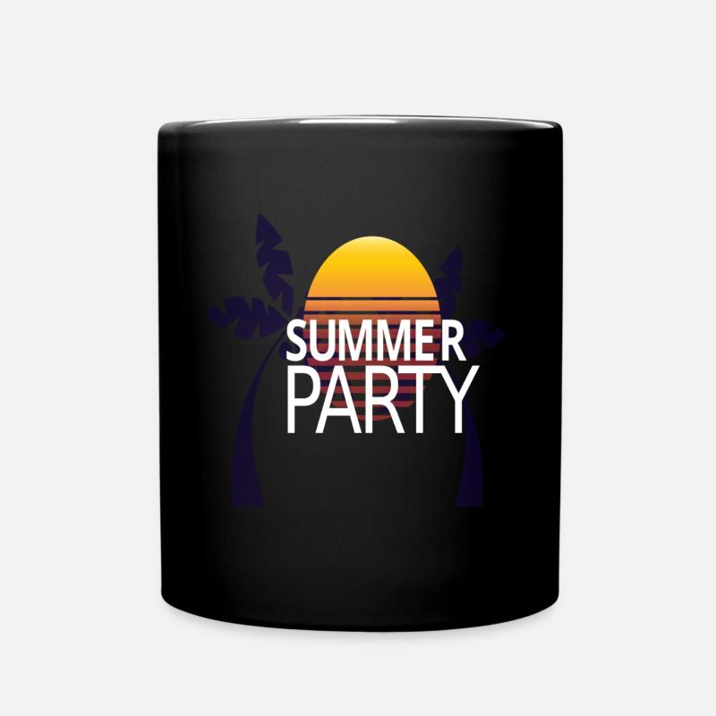 Summer Party - Full Colour Mug - black