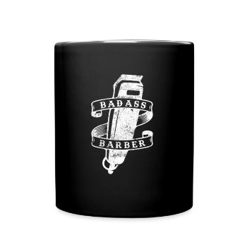 Barber Friseur Frisör Stylist - Tasse einfarbig - Schwarz - Vorne