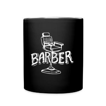 Barber Frisör - Tasse einfarbig - Schwarz - Vorne