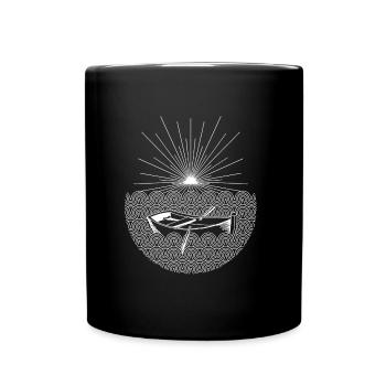 Résumé des vagues de soleil sur l'eau - Mug uni - noir - Devant