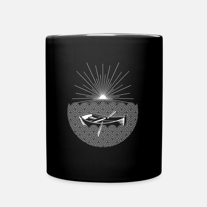 Résumé des vagues de soleil sur l'eau - Mug uni - noir