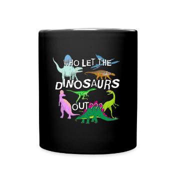 Cadeau d'amant de dinosaure itinérant drôle - Mug uni - noir - Devant