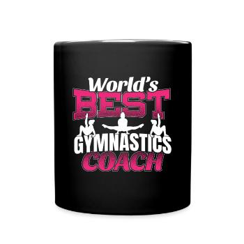 Best Women's Gymnastics Coach - Full Colour Mug - black - Front