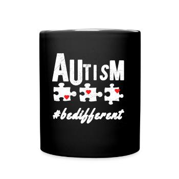 Autist Autism Asperger Syndrom Autismus Autistin - Tasse einfarbig - Schwarz - Vorne