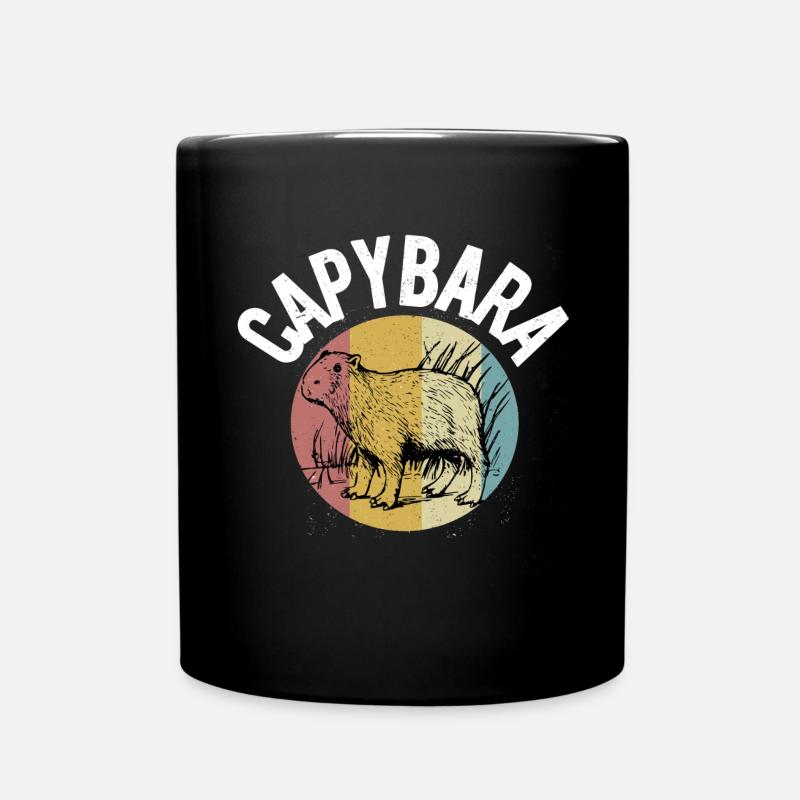 Capybara - Full Colour Mug - black