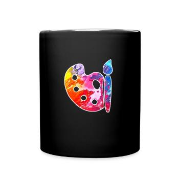 Kunst - Tasse einfarbig - Schwarz - Vorne
