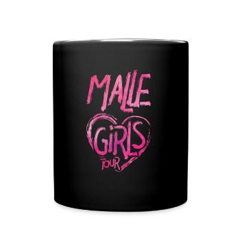 malle girls tour heart - Full Colour Mug - black - Front