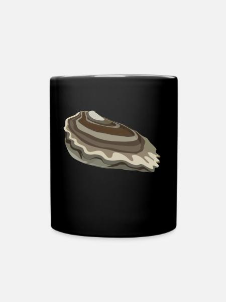 huître - Mug uni - noir