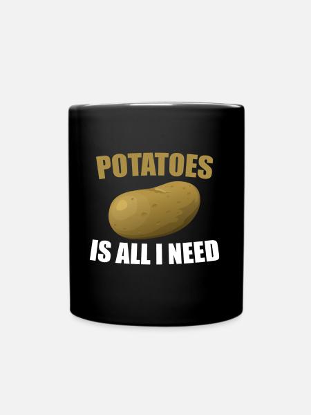 pomme de terre - Mug uni - noir