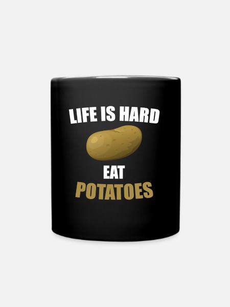 Kartoffel - Tasse einfarbig - Schwarz