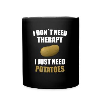 pomme de terre - Mug uni - noir - Devant