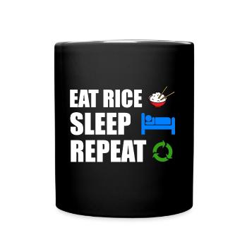 riz - Mug uni - noir - Devant