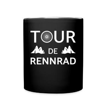 Rennrad Rad Rennradfahrer Fahrrad Frankreich Tour - Tasse einfarbig - Schwarz - Vorne