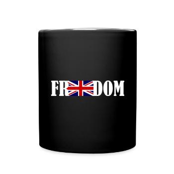 England Flag Freedom Peace UK Flag Gift - Full Colour Mug - black - Front