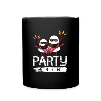 panda party crew - Mug uni - noir - Devant