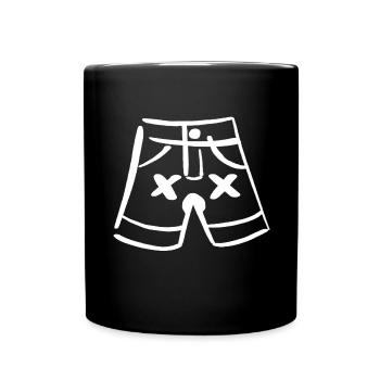 Pants, shorts, dead trousers, dead pants here - Full Colour Mug - black - Front
