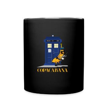 Banana Cop Copacabana Polizei Brasilien Geschenk - Tasse einfarbig - Schwarz - Vorne