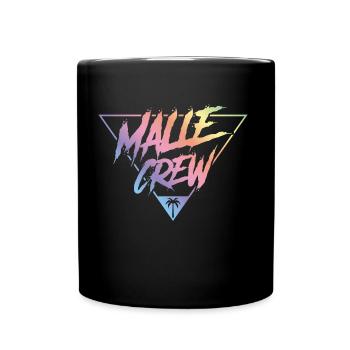 Malle crew coloré - Mug uni - noir - Devant