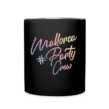 Majorca party crew - Full Colour Mug - black - Front
