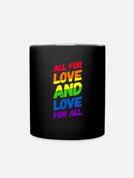 Homosexualität LGBT CSD Gay Pride - Tasse einfarbig - Schwarz