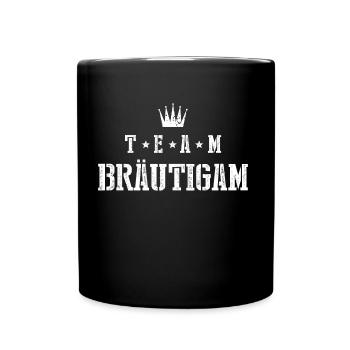 Marié équipe - Mug uni - noir - Devant