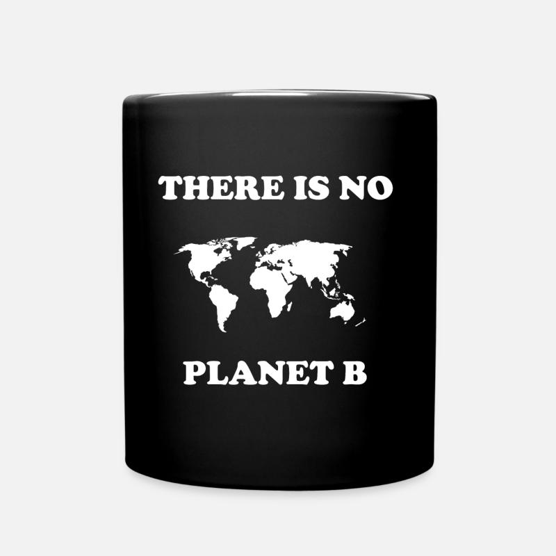 Environmental activist Planet B - Full Colour Mug - black