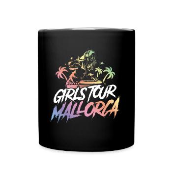mallorca girls tour dj - Mug uni - noir - Devant