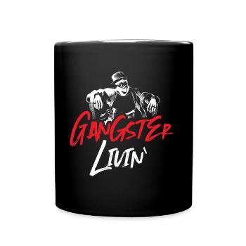 gangsters live - Full Colour Mug - black - Front