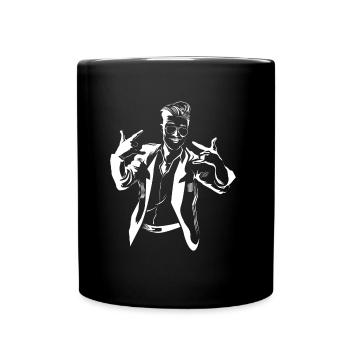 célibataire cool - Mug uni - noir - Devant