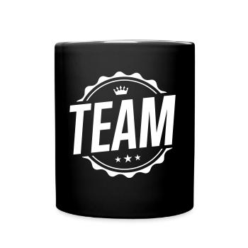 cercle d'équipe - Mug uni - noir - Devant