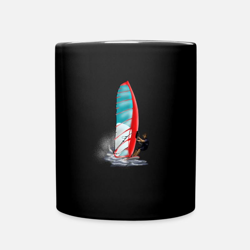windsurfing - Mug uni - noir