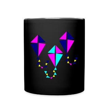 Drachen HERBST - Tasse einfarbig - Schwarz - Vorne