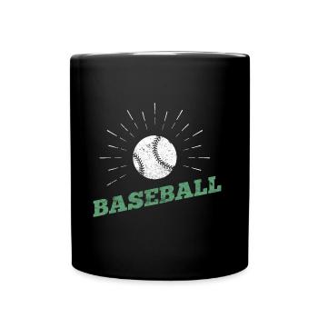 Baseball Sport Logo - Full Colour Mug - black - Front