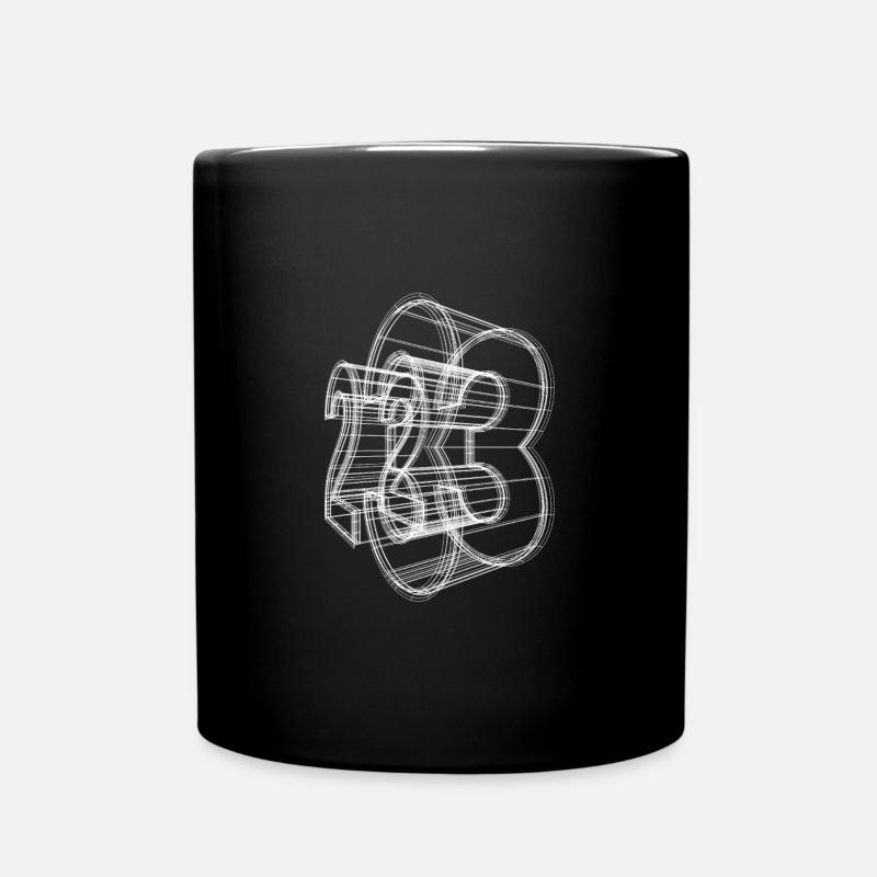 23 3D frame - Full Colour Mug - black