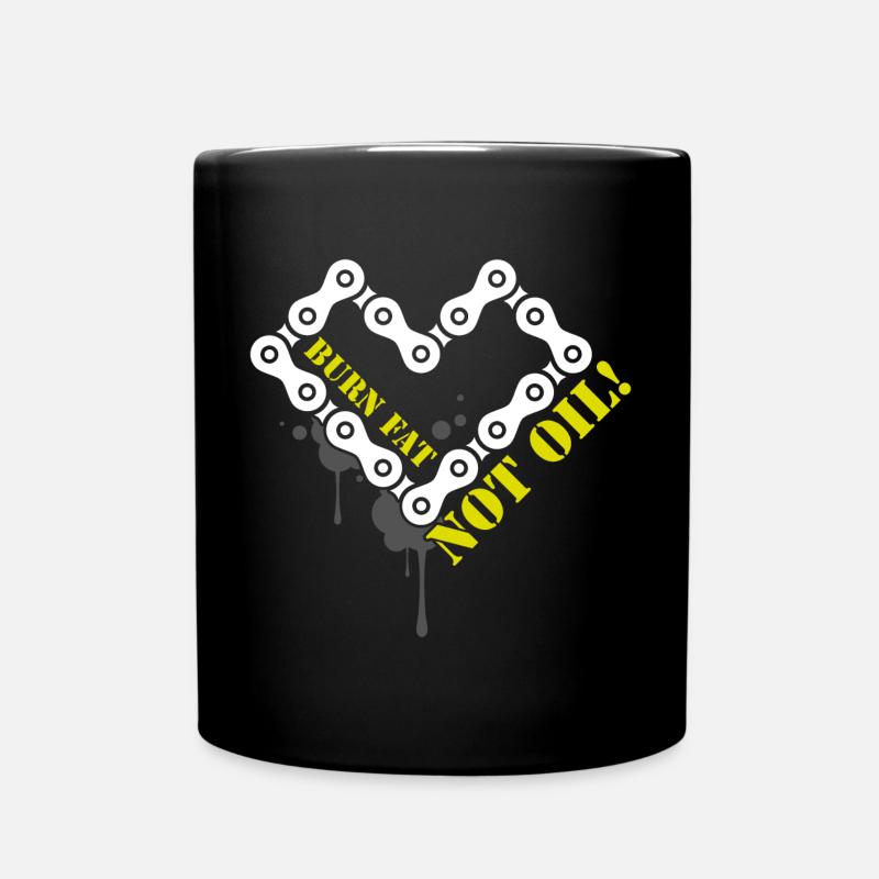 fahrrad sommer sport - Tasse einfarbig - Schwarz