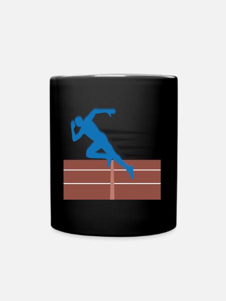 Running Man - Tasse einfarbig - Schwarz