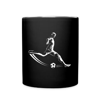 fussballer - Tasse einfarbig - Schwarz - Vorne