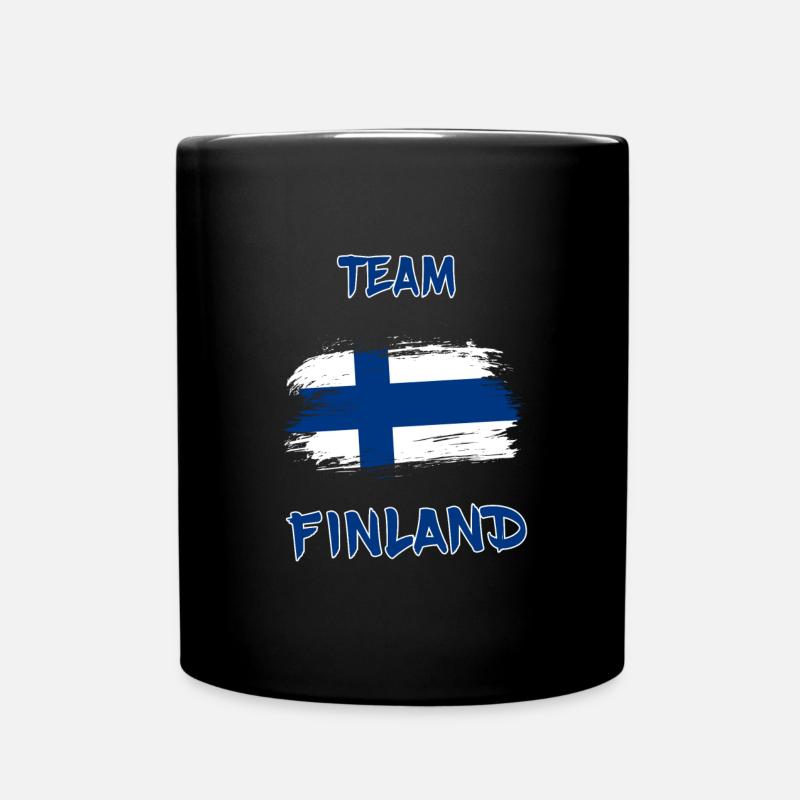 Team Finnland / Geschenk Helsinki Turku Suomi - Tasse einfarbig - Schwarz