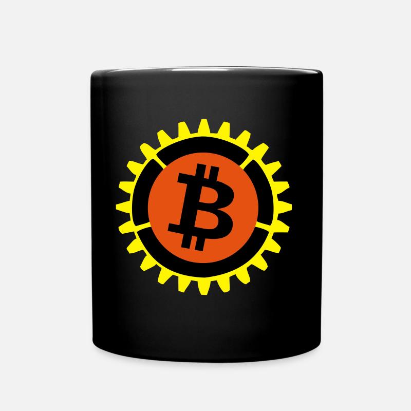 bitcoin. funny sayings, cool - Full Colour Mug - black